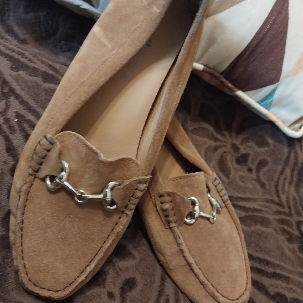 Boemos Tan Suede Loafers